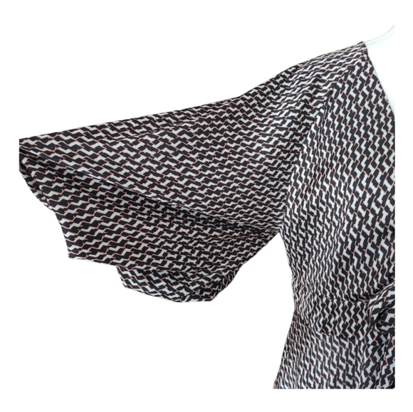 Sheike tie knot bust geometric print maxi dress - Picture 3 of 8